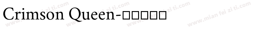 Crimson Queen字体转换